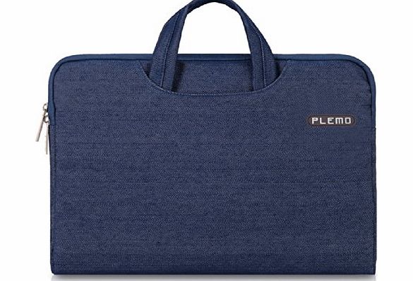 Plemo  Denim Fabric 13-13.3 Inch Laptop / Notebook Computer / MacBook / MacBook Pro / MacBook Air Case Briefcase Bag Pouch Sleeve, Grey