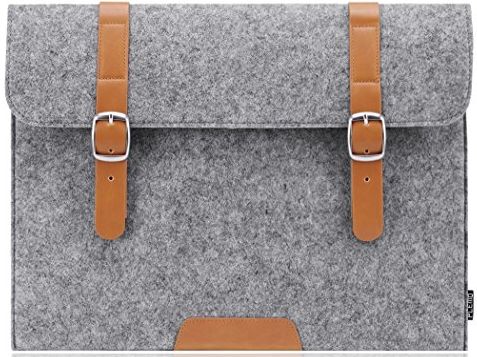  Felt 15-15.6 Inch Laptop / Notebook Computer / MacBook / MacBook Pro Sleeve Case Bag Cover, Grey