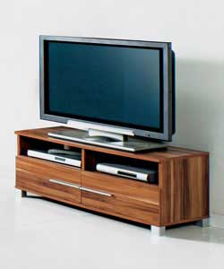 plum Finish Low Line TV Unit