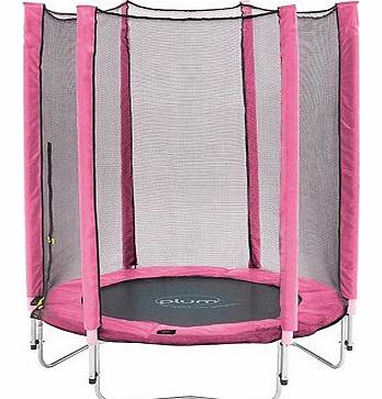 Plum Junior Trampoline and Enclosure ? Pink