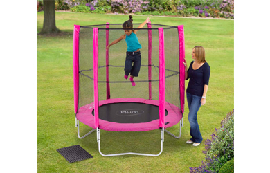 Plum Products 6ft Trampoline and Enclosure - Pink