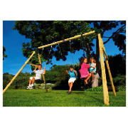 Products Colobus Wooden Pole Swing Set