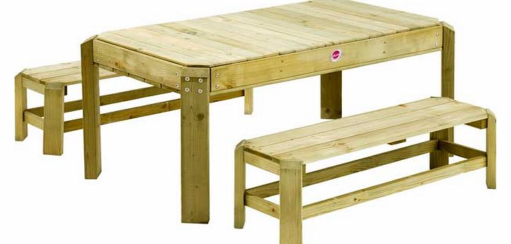 Plum Products Plum Premium Wooden Activity Table and Benches