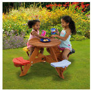 Plum Products Round Picnic Table And Coloured Seat