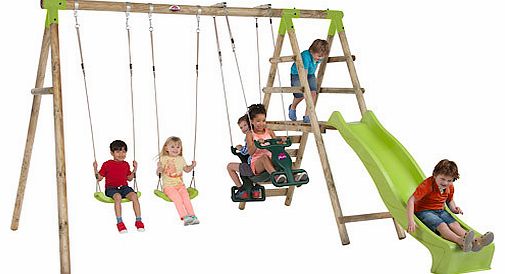 Silverback Wooden Pole Swing Set