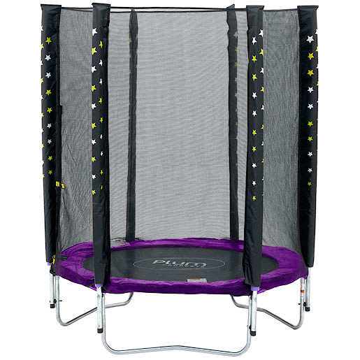 Plum Stardust Trampoline and Enclosure