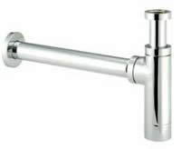 Plumbworld 1 1/4 Basin Minimalistic Chrome Bottle Trap