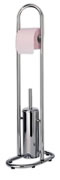 Plumbworld Berkeley Toilet Roll and Brush Holder