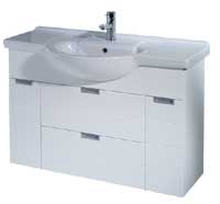 Plumbworld h3o 1000mm Wall Hung Unit Base Only White