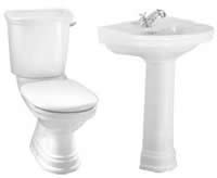 Plumbworld Halcyon 4 Piece 1 Taphole Bathroom Suite