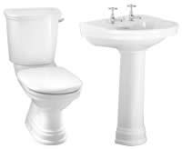 Plumbworld Halcyon 4 Piece 2 Taphole Bathroom Suite