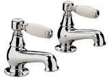 Plumbworld Period Chrome Basin Taps