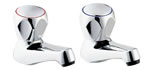 Plumbworld Profile Bath Taps Chrome