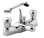 Plumbworld Senate Bath Shower Mixer Tap and Kit Chrome