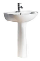 Sorrento 550mm Washbasin with Pedestal 1 Taphole