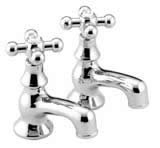 Plumbworld Victoriana Chrome Bath Taps