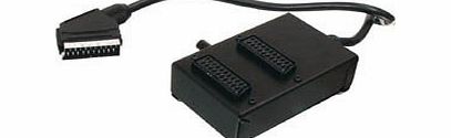 Pluskom 2 Way Switched Double Scart Adaptor Same day dispatch