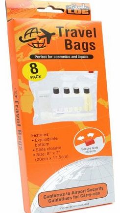 PMS International TRAVEL LOG - 8 Pack Cosmetic 