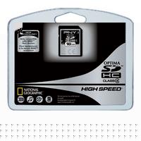 PNY 16GB SDHC ( Secure Digital High Capacity ) Class 4 Optima High-Speed 60x Card