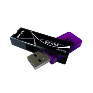 4GB Attache Original USB Flash Drive - Purple