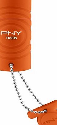 Pny FDU16GBSPORTO-EF - 16GB - Orange - USB Flash Drive
