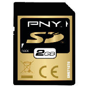 PNY SD Memory Card - 2GB