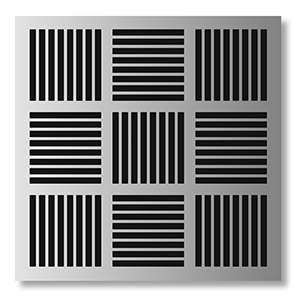 PO Products Groove Wall Mounted CD Holder For 72 CD` Made From Stainless Steel