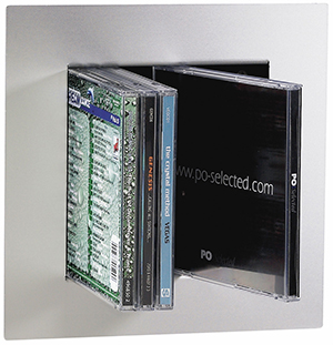 PO Products PO Quadrat Small Wall Mounted CD Holder For Up To 12 CD`