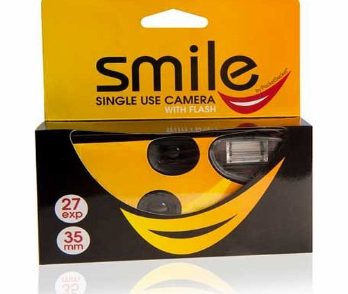 Pocketsocket 1 Smile Single Use Camera with Flash 400 ASA 27 Pictures