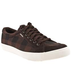 Male Seeker Iv Fabric Upper Fashion Trainers in Brown