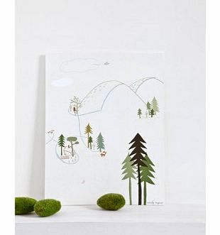 Poisson Bulle Camilla Engman rabbit poster - beige