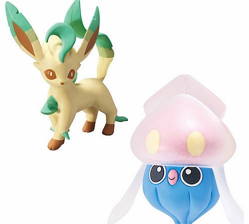 Pokemon XY Double Figure Pack - Inkay vs Leafeon