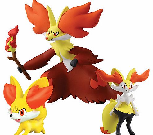 Pokemon XY Figure Triple Pack - Fennekin Braixen