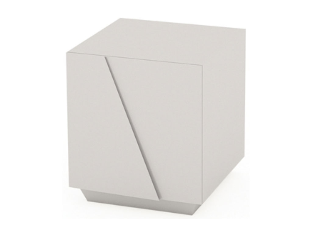 Polar Bedside Cabinet/Side Table - right hand