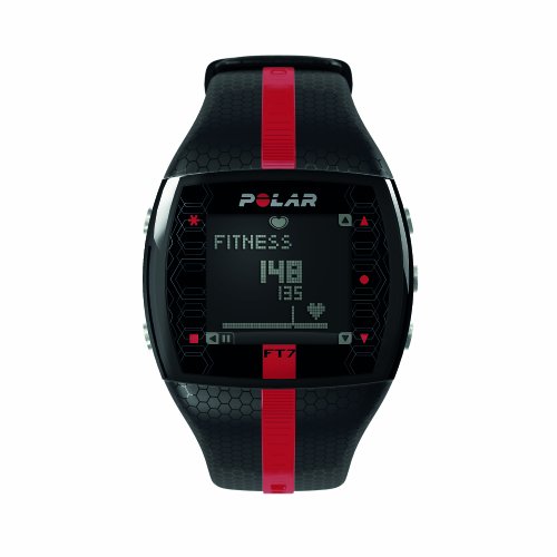 Polar FT7M Heart Rate Monitor and Sports Watch - Black/Red