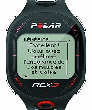 Polar Mens RCX3 Heart Rate Monitor and Sports Watch - Black
