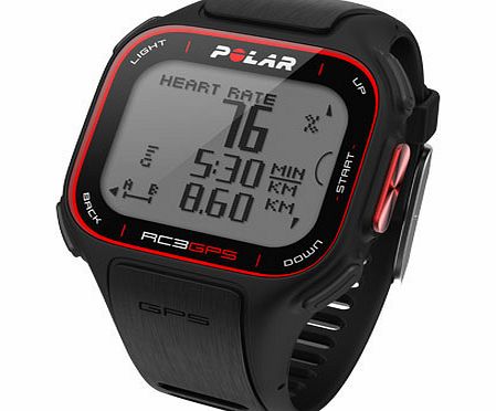 Polar RC3 GPS Black with Altitude and HR