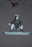 Polaris Royal T Shirt Hendrix Snow Charcoal Grey Mens T Shirt Size Medium