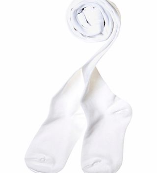 Polarn O. Pyret Fitted Tights, White