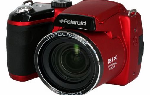 HD Digital Camera - Red (16MP, 21x Optical Zoom, 4x Digital Zoom, SD Card Slot) 3 inch LCD
