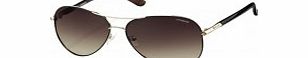 Polaroid Ladies Gunmetal Brown F4410 Sunglasses