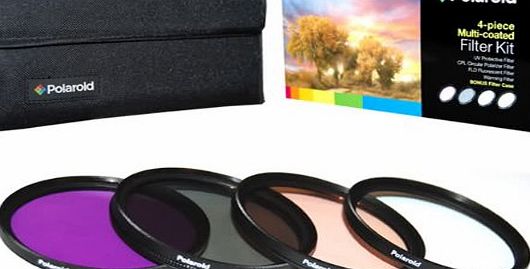 Polaroid Optics 4 Piece Filter Set (UV, CPL, FLD, WARMING) For The Nikon Digital SLR Cameras Which Have Any Of These (18-55mm, 55-200mm, 50mm) Nikon Lenses