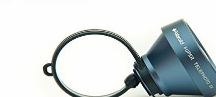 Polaroid Super 5x Telephoto Camera Lens for Smartphone or Tablet Computer Polaroid CT50 with Universal Easy Clip On Lens Attachment made from Aluminium - LIFETIME WARRANTY (Black)