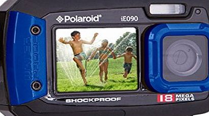 Polaroid Underwater Waterproof Shock Resistant Dustproof 18 Megapixel Digital Camera Polaroid IE090 Compact Camera (18MP, 2 Screens 2.7`` Back, 1.7`` Front, Waterproof to 3 metres) (Red)
