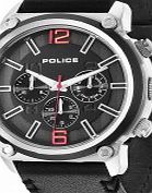 Police Mens Armor Black Chronograph Watch