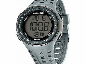 Police Mens Indicator Grey Plastic Strap Watch