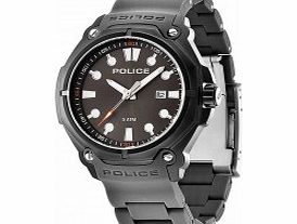Police Mens Protector Grey Plastic Strap Watch
