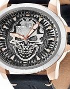 Police Mens Reaper Silver Black Watch