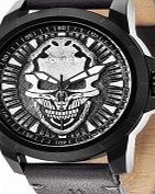 Police Mens Reaper Silver Grey Watch