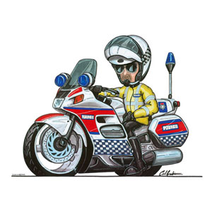 police Motorcycle T-shirt